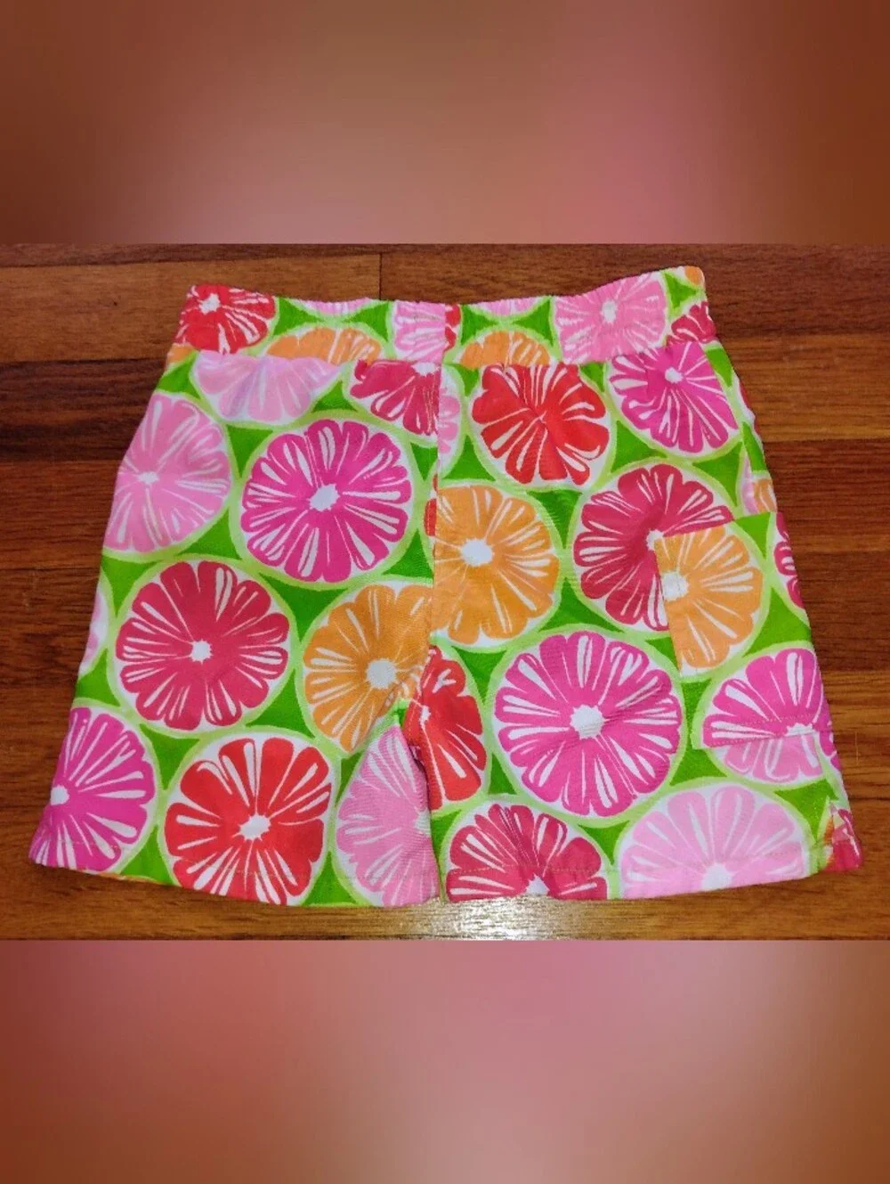 Lilly Pulitzer Boys White Label Juice Stand Swim Bottoms Trunks Size XS (2T/4T)